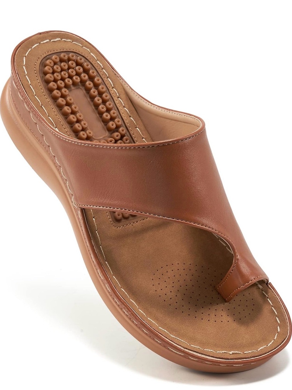 Aomigoct Comfort Wedge Sandals Orthopedic for All-Day Walking 1.96" Heel size 7
